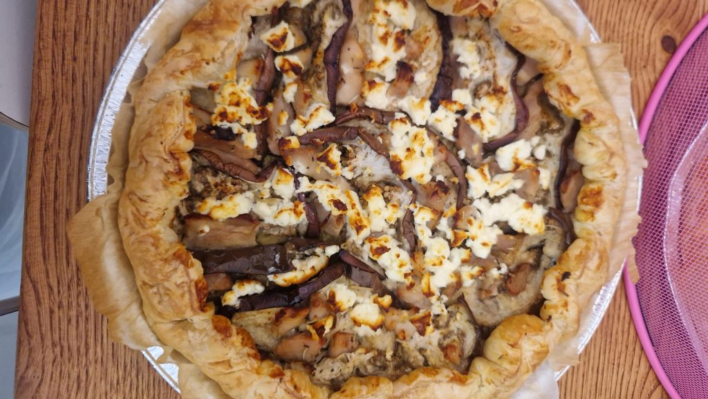 Tarte aubergine - cuisine service à la personne Aix-les-Bains