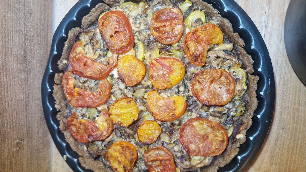 Trate sardines, tomates, courgettes